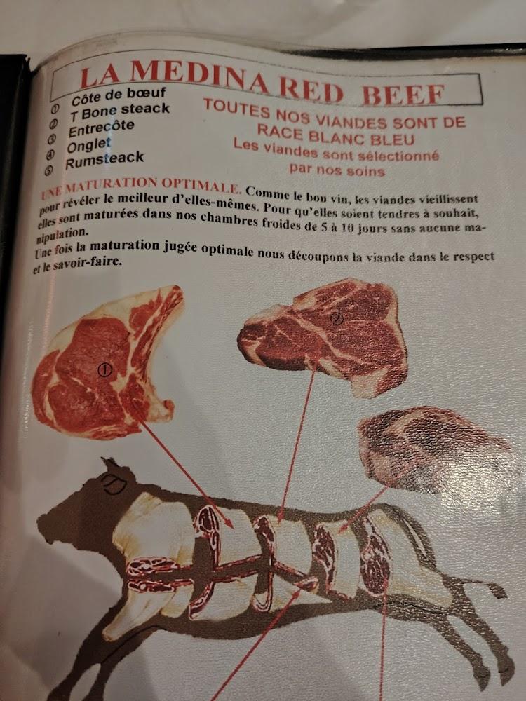 La Médina Couscous et Steak-house - Menu Image 1